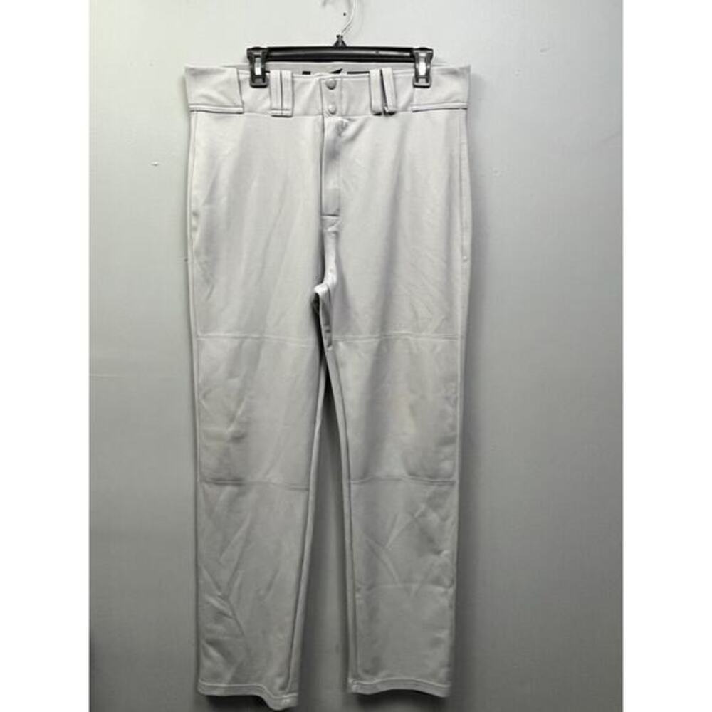 Easton Baseball Pants Mens XL Gray Straight 36x32 Pockets Belt Loops